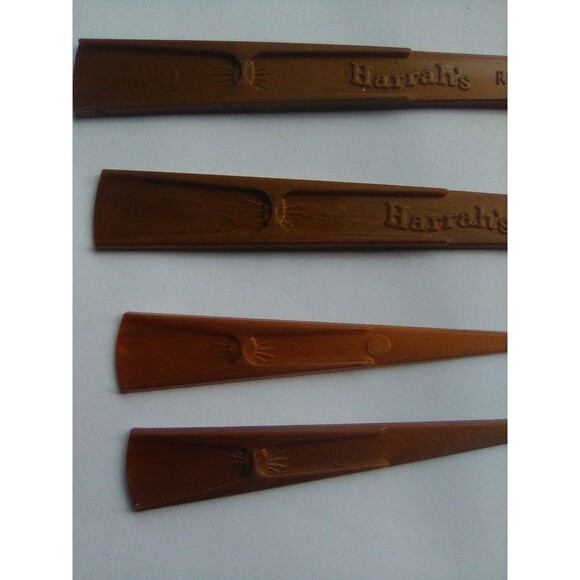 Harrah's Club Reno Lake Tahoe Swizzle Sticks Drink Stirrers +picks Copper color - Picture 3 of 9